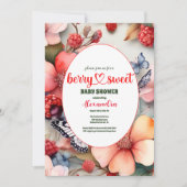 ベリースイートフルーツベビーシャワー 招待状 (正面)