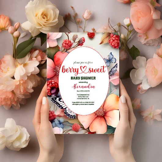 ベリースイートフルーツベビーシャワー 招待状