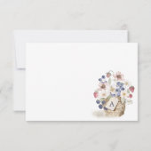 ベリースイートフローラ&ベリーバスケットベビーシャワー 出欠カード (裏面)