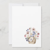 ベリースイートフローラ&ベリーバスケットベビーシャワー 招待状 (裏面)