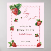 ベリースイートブライダルシャワーウェルカムサイン ポスター (正面)