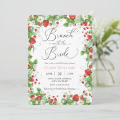 ベリースイートブランチウィズブライドブライダルシャワー 招待状 (スタンド正面)