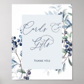 ベリースイートブルーベリーカードとギフトポスター ポスター (正面)