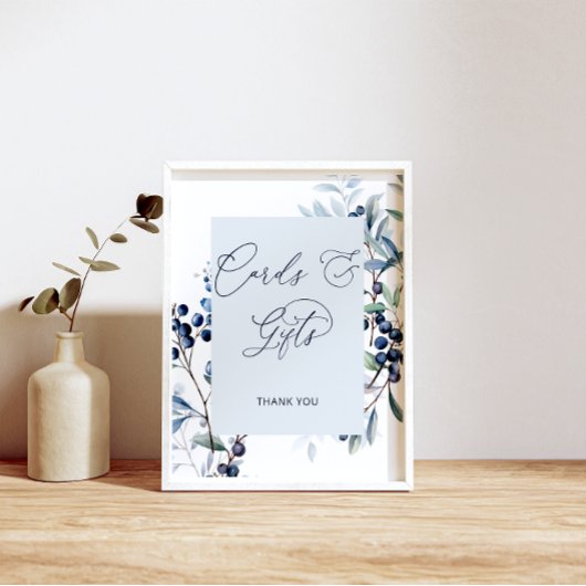 ベリースイートブルーベリーカードとギフトポスター ポスター