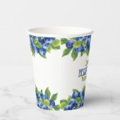 ベリースイートブルーベリーテーマバースデーパーティー 紙コップ (右)