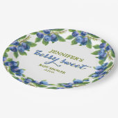 ベリースイートブルーベリーテーマベビーシャワー ペーパープレート (アングル)