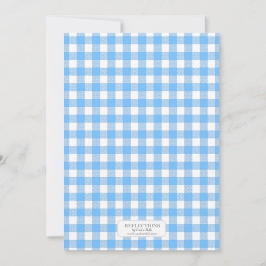 ベリースイートブルーベリーテーマベビーシャワー 招待状 (裏面)