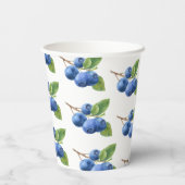 ベリースイートブルーベリーテーマベビーシャワー 紙コップ (裏面)