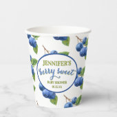 ベリースイートブルーベリーテーマベビーシャワー 紙コップ (正面)