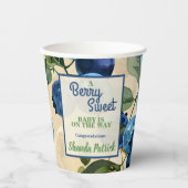 ベリースイートブルーベリーテーマベビーシャワー 紙コップ (正面)