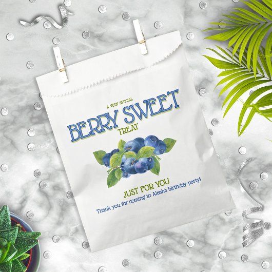 ベリースイートブルーベリーバースデーパーティー フェイバーバッグ