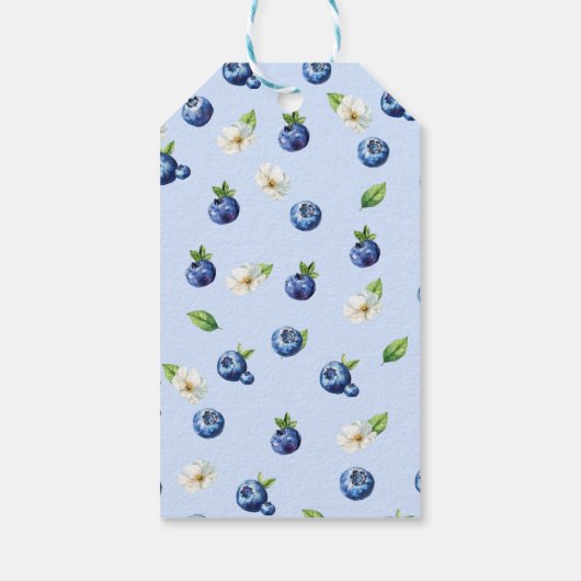 ベリースイートブルーベリーベビーシャワーありがとう ギフトタグ (裏面)