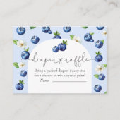 ベリースイートブルーベリーベビーシャワーおむつラッフル エンクロージャーカード (正面)