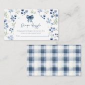 ベリースイートブルーベリーベビーシャワーエンクロージャカード エンクロージャーカード (正面/裏面)