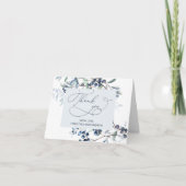 ベリースイートブルーベリーベビーシャワーサンキューカード サンキューカード (正面)