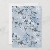 ベリースイートブルーベリーベビーシャワー招待状 招待状 (裏面)