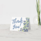 ベリースイートブルーベリーベビーシャワー サンキューカード (正面)