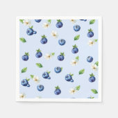 ベリースイートブルーベリーベビーシャワー スタンダードカクテルナプキン (正面)