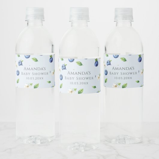 ベリースイートブルーベリーベビーシャワー ペットボトルラベル (ボトル)