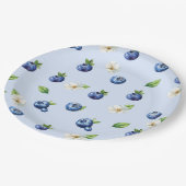 ベリースイートブルーベリーベビーシャワー ペーパープレート (アングル)