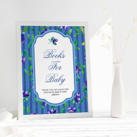 ベリースイートブルーベリーベビーシャワー ポスター