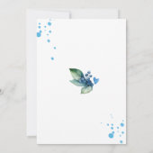 ベリースイートブルーベリーベビーシャワー 招待状 (裏面)