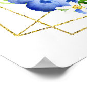 ベリースイートブルーベリーベビー誕生統計 ポスター (角)