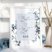 ベリースイートブルーベリーボウタイとよだれかけバーポスター ポスター