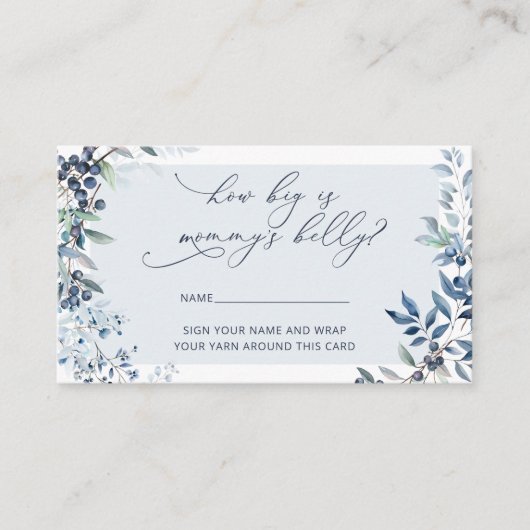 ベリースイートブルーベリーママのお腹の大きさ エンクロージャーカード (正面)