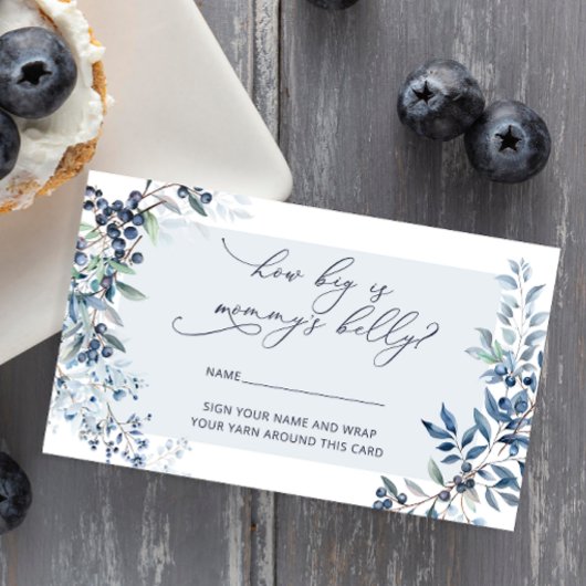 ベリースイートブルーベリーママのお腹の大きさ エンクロージャーカード