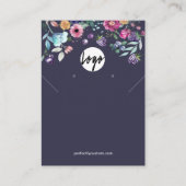 ベリースイートブルーベリー&フラワーズイヤーディスプレイ 名刺 (正面)