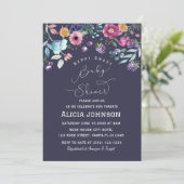 ベリースイートブルーベリー&フラワーベビーシャワー 招待状 (スタンド正面)