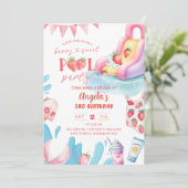 ベリースイートプールバースデーパーティー 招待状 (スタンド正面)