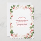 ベリースイートベアーベビーシャワーガール 招待状 (裏面)