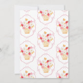 ベリースイートベビーお洒落ストロベリーベビーシャワー 招待状 (裏面)