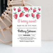 ベリースイートベビーオンザウェイガールベビーシャワー 招待状
