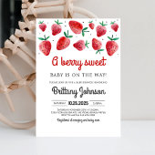 ベリースイートベビーオンザウェイガールベビーシャワー 招待状