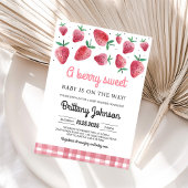 ベリースイートベビーオンザウェイガールベビーシャワー 招待状