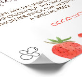 ベリースイートベビーシャワーおしゃぶり狩りゲームサイン ポスター (角)