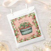 ベリースイートベビーシャワーのベビーシャワーの招待状 フェイバーバッグ (クリップ留めされた状態)