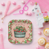 ベリースイートベビーシャワーのベビーシャワーの招待状 ペーパープレート (パーティー)