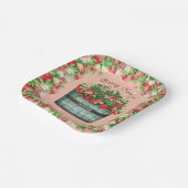 ベリースイートベビーシャワーのベビーシャワーの招待状 ペーパープレート (傾斜あり)