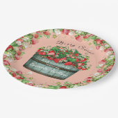 ベリースイートベビーシャワーのベビーシャワーの招待状 ペーパープレート (アングル)