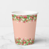 ベリースイートベビーシャワーのベビーシャワーの招待状 紙コップ (裏面)