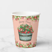 ベリースイートベビーシャワーのベビーシャワーの招待状 紙コップ (正面)