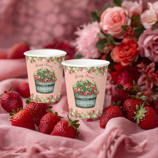 ベリースイートベビーシャワーのベビーシャワーの招待状 紙コップ