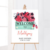 ベリースイートベビーシャワーへようこそ ポスター