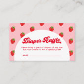 ベリースイートベビーシャワーオムツラッフル エンクロージャーカード (正面)