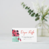 ベリースイートベビーシャワーオムツラッフル エンクロージャーカード (スタンド正面)