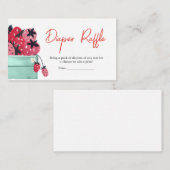 ベリースイートベビーシャワーオムツラッフル エンクロージャーカード (正面/裏面)